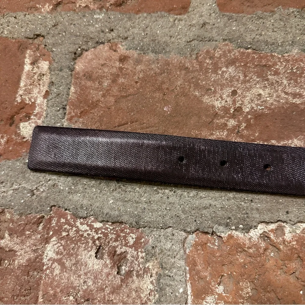 Women's Frank & Daniel Vintage Leather Belt brown shimmery iridescent size 75/30